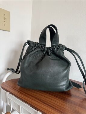 Madewell Green Leather Crossbody Bag